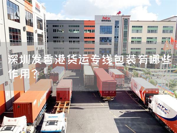 深圳發香港貨運專線包裝有哪些作用？(圖1)