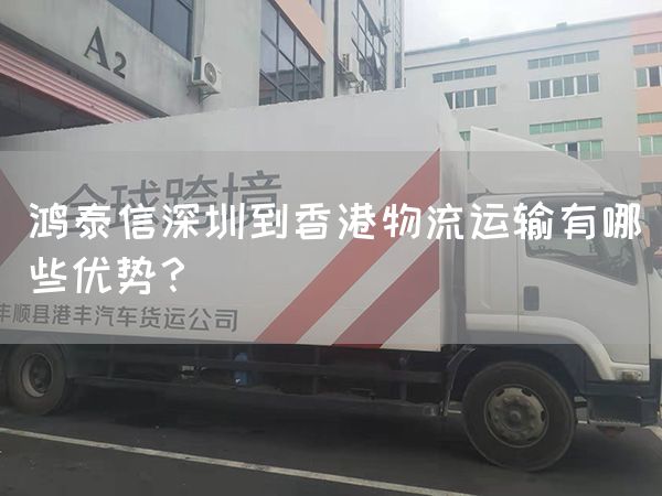 鴻泰信深圳到香港物流運輸有哪些優勢？(圖1)
