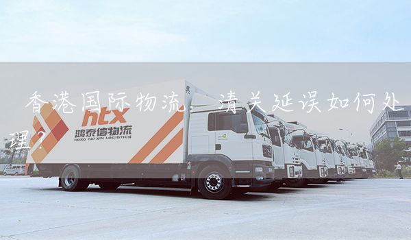   香港國際物流：清關延誤如何處理？(圖1)