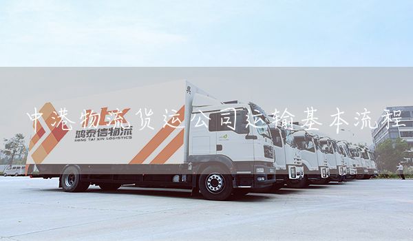 中港物流貨運(yùn)公司運(yùn)輸基本流程(圖1)