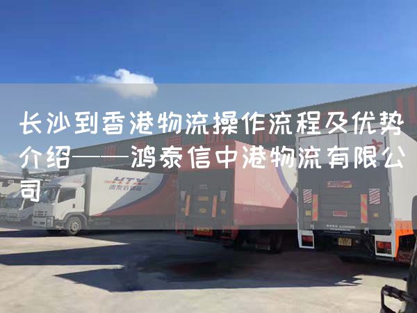 長沙到香港物流操作流程及優勢介紹——鴻泰信中港物流有限公司(圖1)