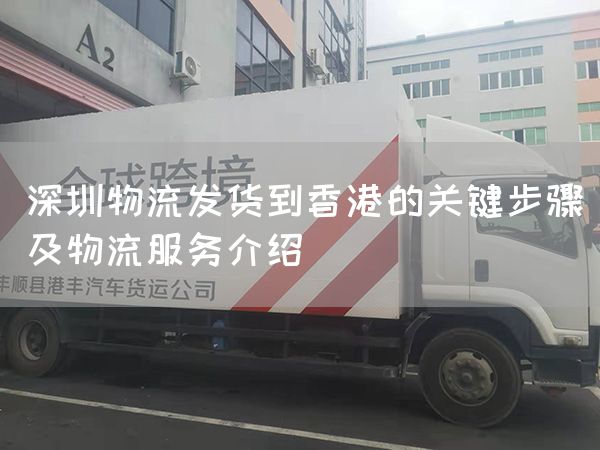 深圳物流發貨到香港的關鍵步驟及物流服務介紹(圖1)