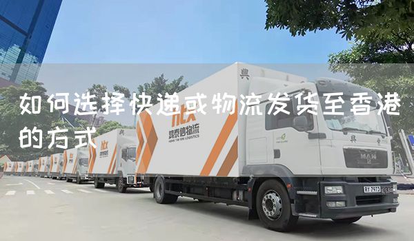 如何選擇快遞或物流發貨至香港的方式(圖1)