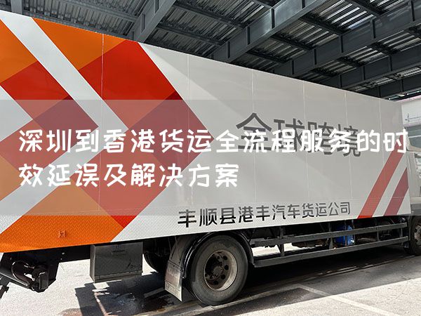 深圳到香港貨運全流程服務的時效延誤及解決方案(圖1)
