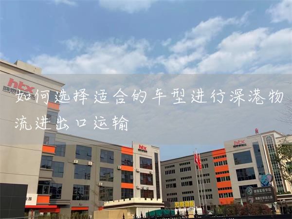 如何選擇適合的車型進行深港物流進出口運輸(圖1)