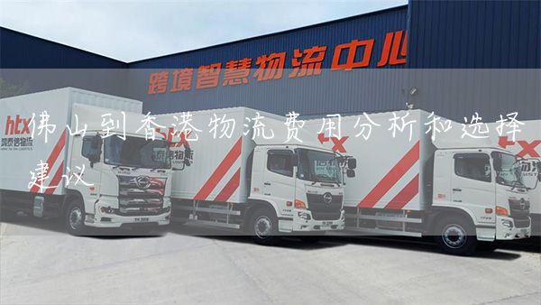 佛山到香港物流費用分析和選擇建議(圖1)