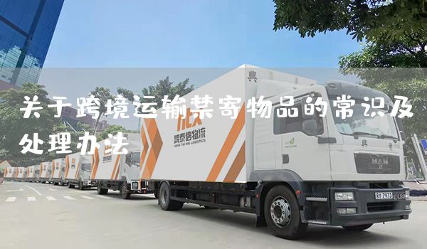 關于跨境運輸禁寄物品的常識及處理辦法(圖1)