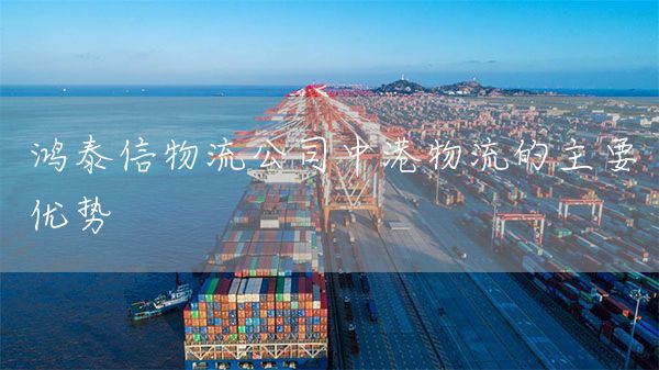 鴻泰信物流公司中港物流的主要優(yōu)勢(圖1)