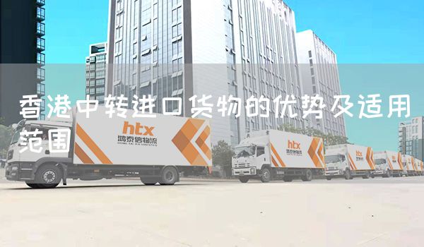 香港中轉(zhuǎn)進口貨物的優(yōu)勢及適用范圍(圖1)